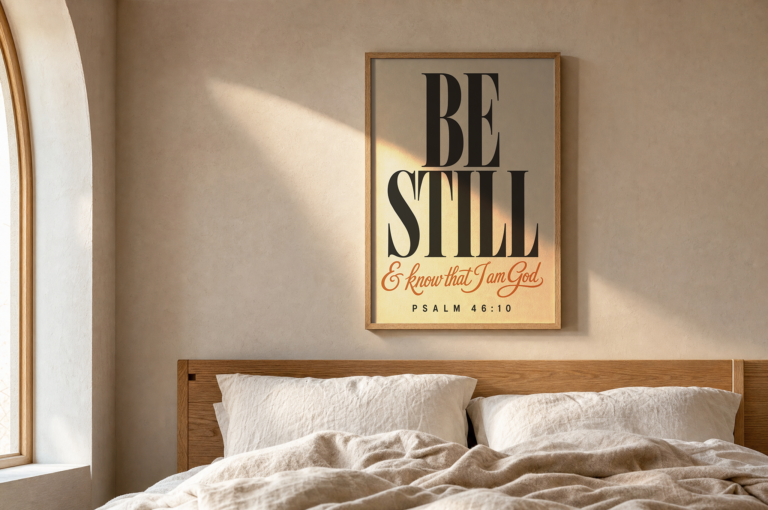 Be Still Poster, Psalm 46:10 — alternate view