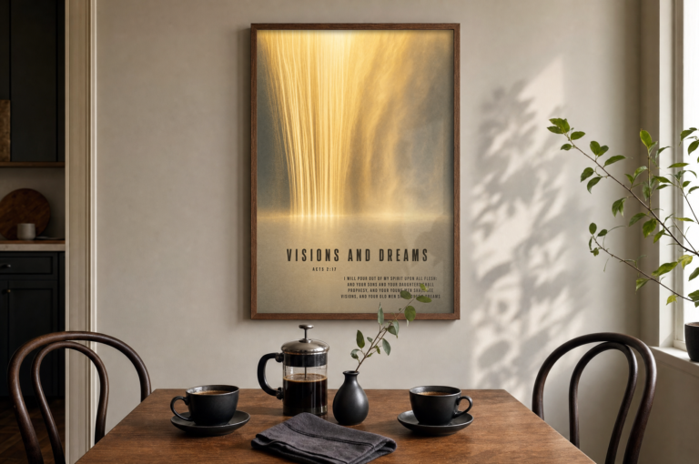 Visions and Dreams Poster, Acts 2:17 — alternate view