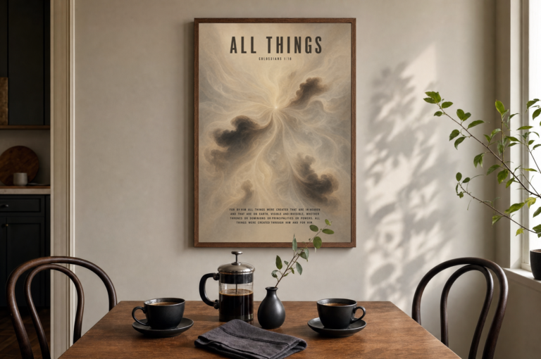 All Things Poster, Colossians 1:16 — alternate view