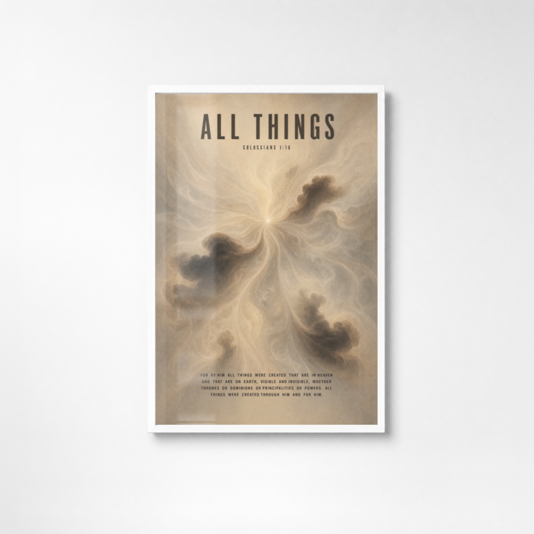 All Things Poster, Colossians 1:16