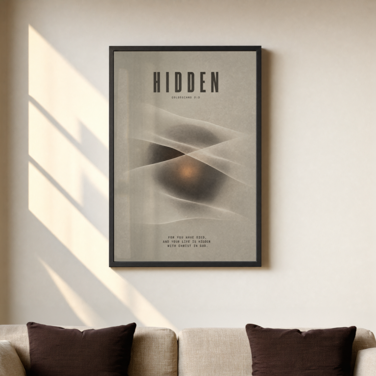 Hidden Poster, Colossians 3:3 — alternate view