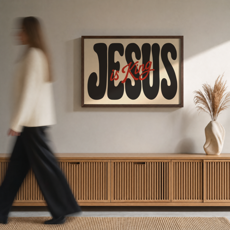 Jesus Is King Poster (White Background)