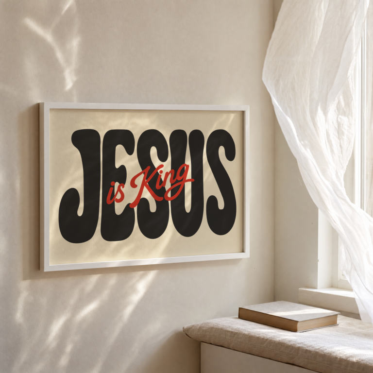 Jesus Is King Poster (White Background) — alternate view