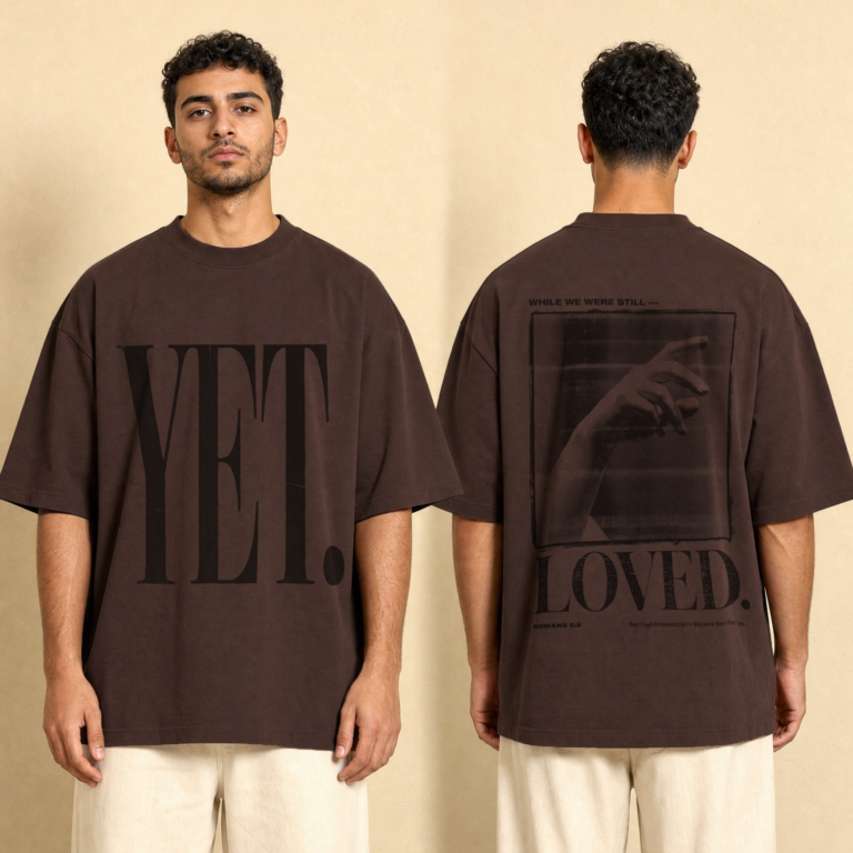 While We Were Still Loved T-Shirt, Romans 5:8 — alternate view